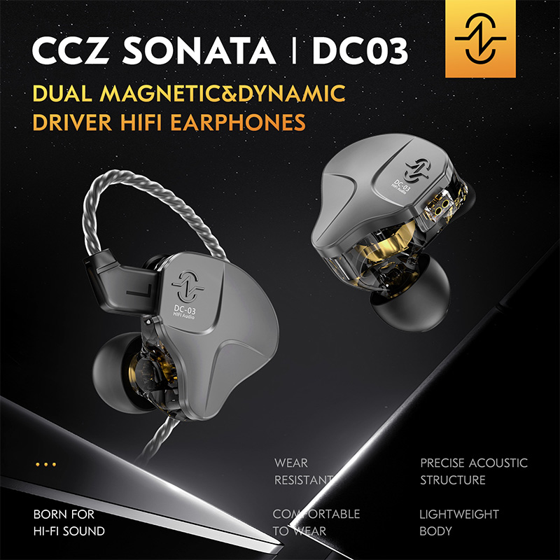 In Ear Monitors For Singers - CCZ DC03 IEM Kablolu Kulaklıklar 10mm