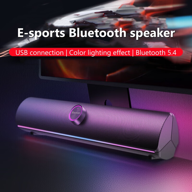 Rgb Computer Soundbar For Pc - Oyunlar İçin Ses Çubuğu, USB Tek