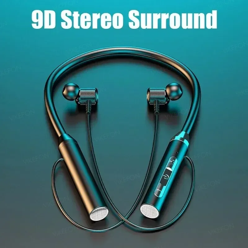 Magnetic Neckband Sports Earphones - Kablosuz kulaklıklar Bluetooth 5.0 Boyun Bandı