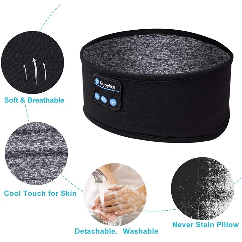 Sleep Mask Headphones Bluetooth - Fone Bluetooth Uyku Kulaklıkları Göz Maskesi