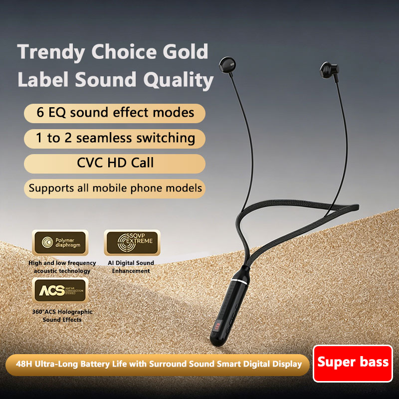 Magnetic Neckband Sports Earphones - ﻿ Kablosuz Bluetooth Kulaklıklar Boyun Bandı