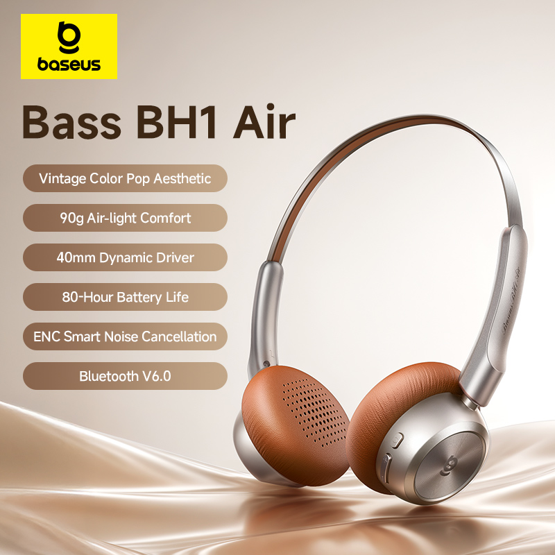 Anc Wireless Over Ear Headphones - Baseus BH1 Air Kablosuz Kulaklık Bluetooth