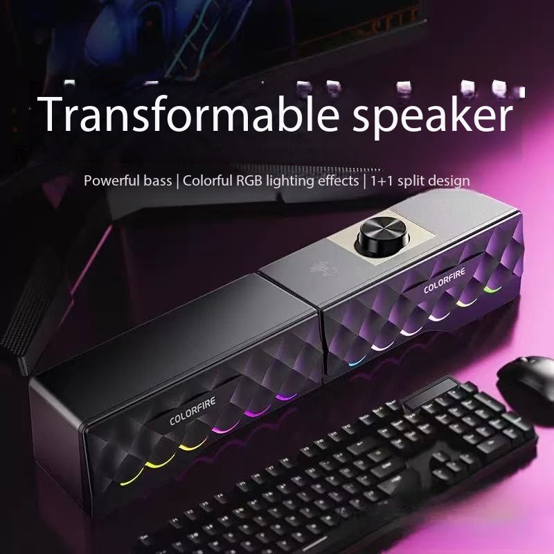 Rgb Computer Soundbar For Pc - HIFI Ses Kalitesi Kablolu Bilgisayar Hoparlörü