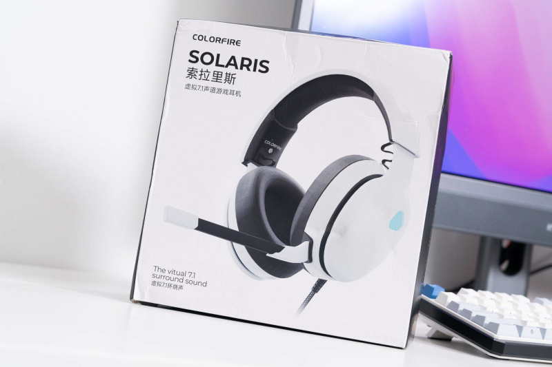 Gaming Headset With Mic Rgb - Colorfire Solaris USB Kablolu Kulaklık Beyaz