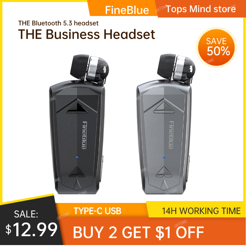 Type C Wired Earphones With Mic - Fineblue F520 Mini Kablosuz Kulaklık Bluetooth