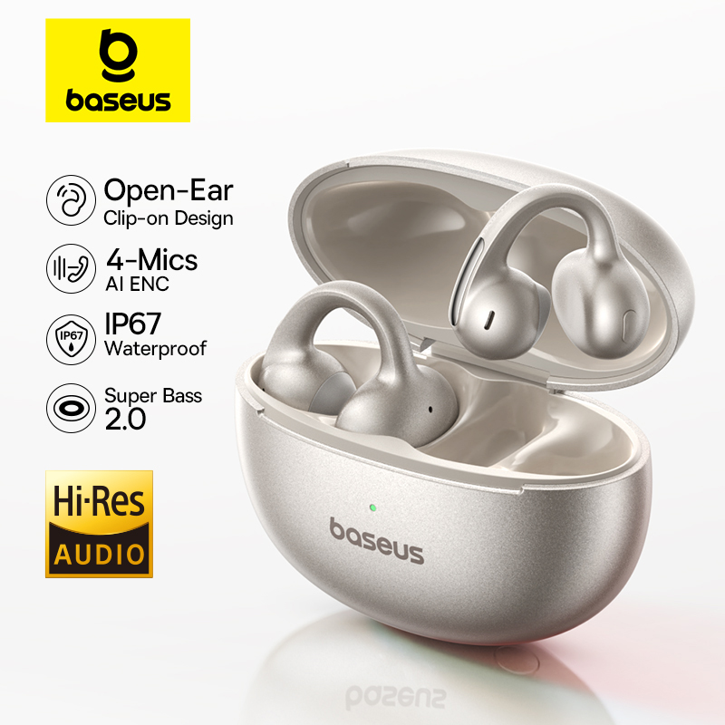 Open Ear Air Conduction Headphones - Baseus MC1 Pro kulak klipsi kablosuz