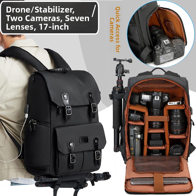 Drones - Profesyonel DSLR Kamera Çantası Sırt Çantası