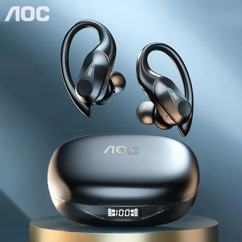 Type C Wired Earphones With Mic - AOC Spor Kulaklık Kablosuz Bluetooth 6.0