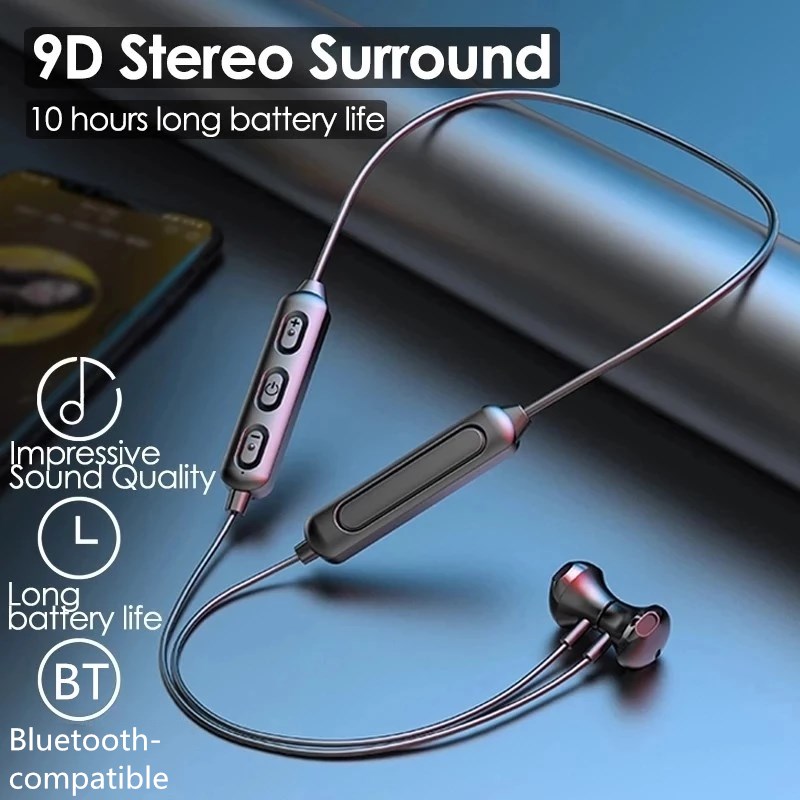 Magnetic Neckband Sports Earphones - Kablosuz Bluetooth 5.0 kulaklık manyetik spor