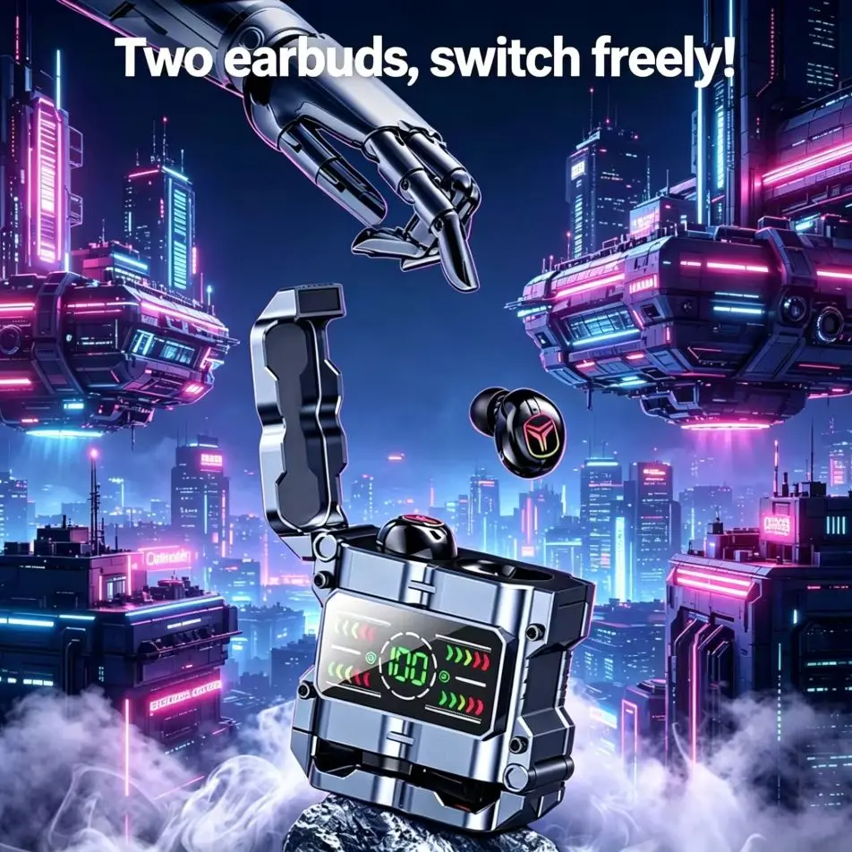 Gaming Headset With Mic Rgb - Mecha TWS Bluetooth 5.3 Oyun Kulaklıkları