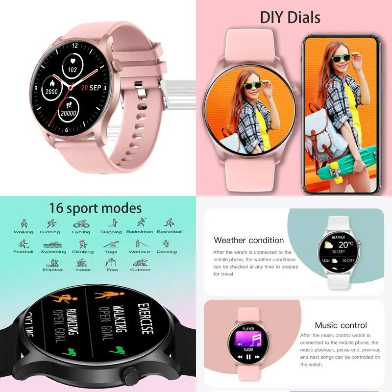 Smartwatches - SENBONO MAX8 Erkekler Akıllı Saat Kadınlar
