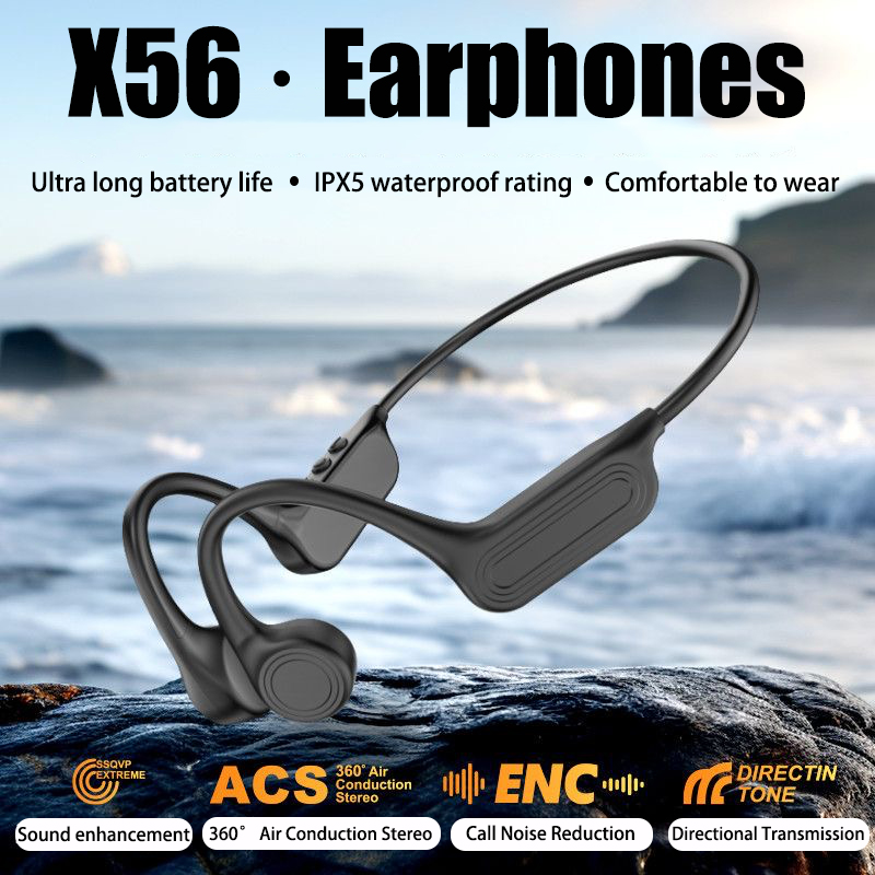 Bone Conduction Running Headphones - Bluetooth Kablosuz Kemik İletimli Kulaklıklar Açık