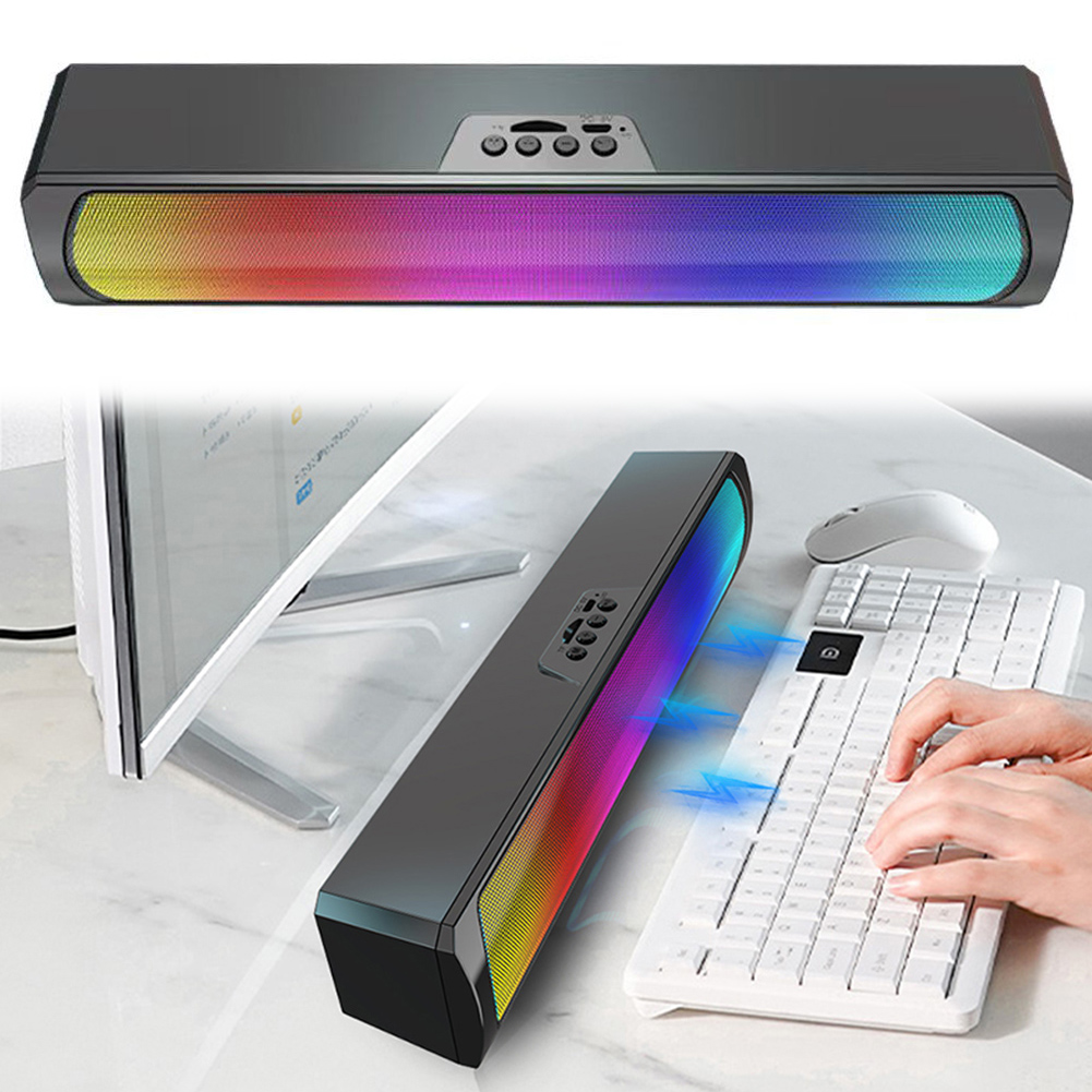 Rgb Computer Soundbar For Pc - Taşınabilir Bilgisayar Ses Çubuğu Hoparlörleri RGB