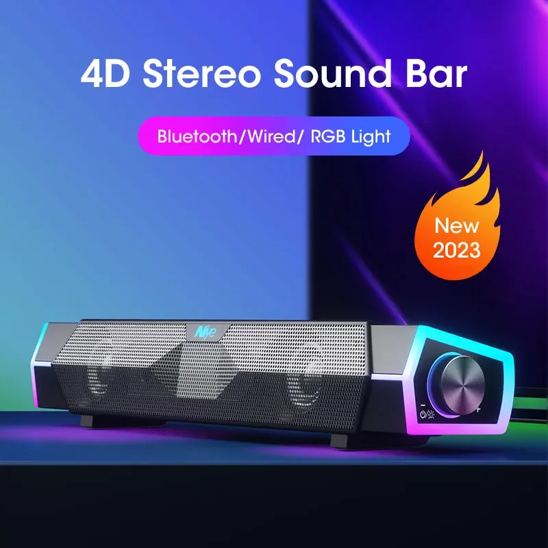4D Stereo ses çubuğu PC hoparl - Rgb Computer Soundbar For Pc incelemesi ve fiyatı