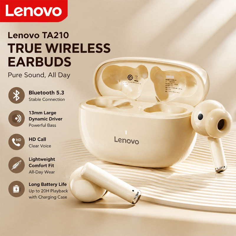Lenovo TA210 Bluetooth Kablosu - Anc Wireless Over Ear Headphones incelemesi ve fiyatı
