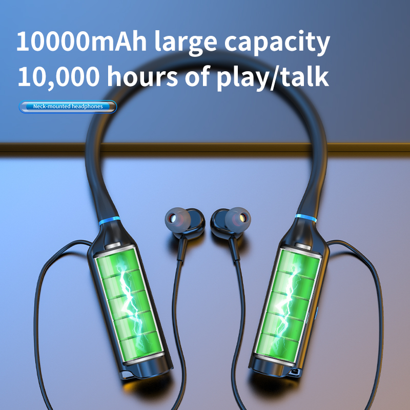10000mAh 10000 saat oynatma ka - Magnetic Neckband Sports Earphones incelemesi ve fiyatı