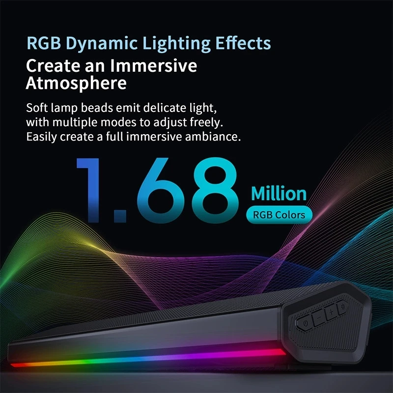Bluetooth 5.4 Hoparlör RGB Işı - Rgb Computer Soundbar For Pc incelemesi ve fiyatı