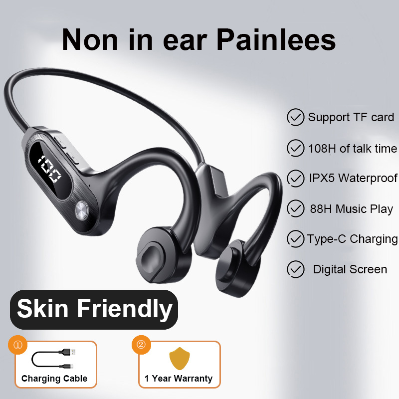 Kemik iletim Bluetooth 5.3 kul - Bone Conduction Running Headphones incelemesi ve fiyatı