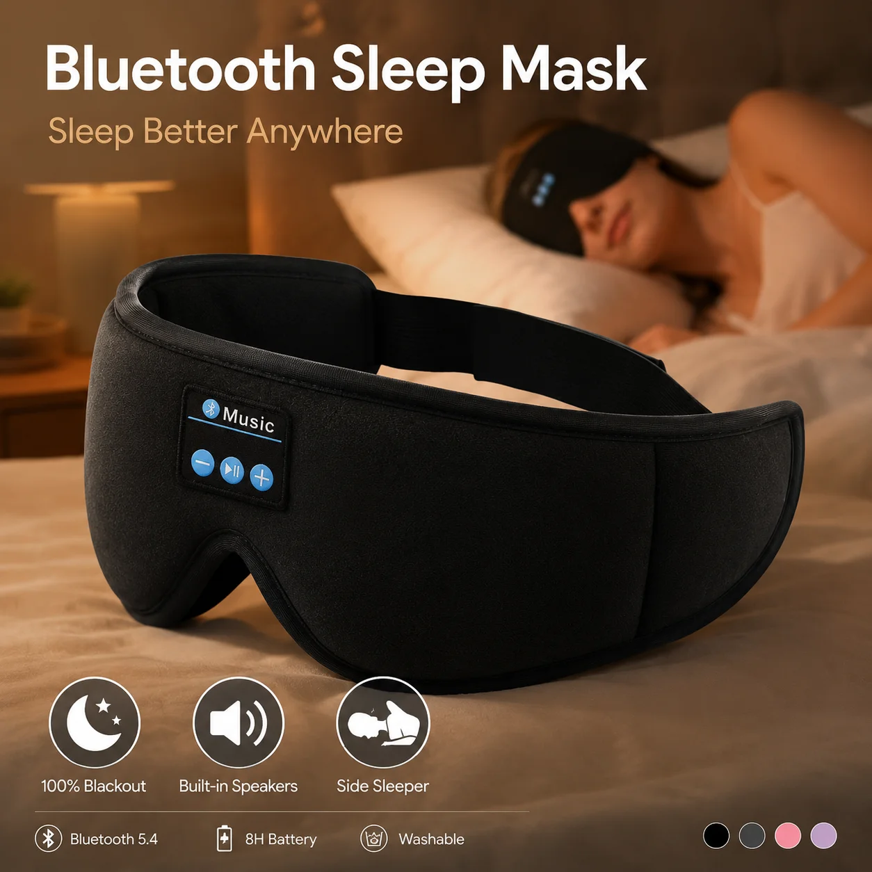 Kablosuz Uyku Kulaklığı Göz Ma - Sleep Mask Headphones Bluetooth incelemesi ve fiyatı