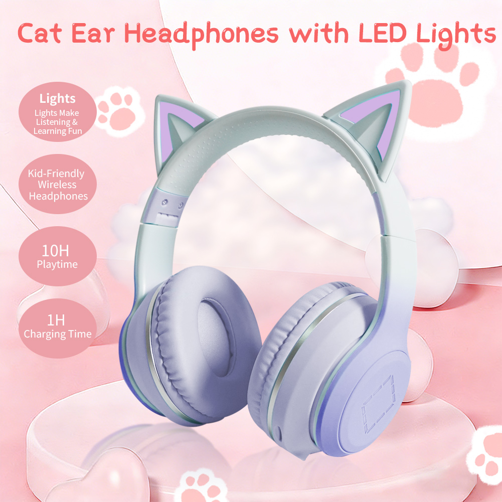 Güzel Kawaii Kedi Kulak Kablos - Cat Ear Bluetooth Headset Led incelemesi ve fiyatı