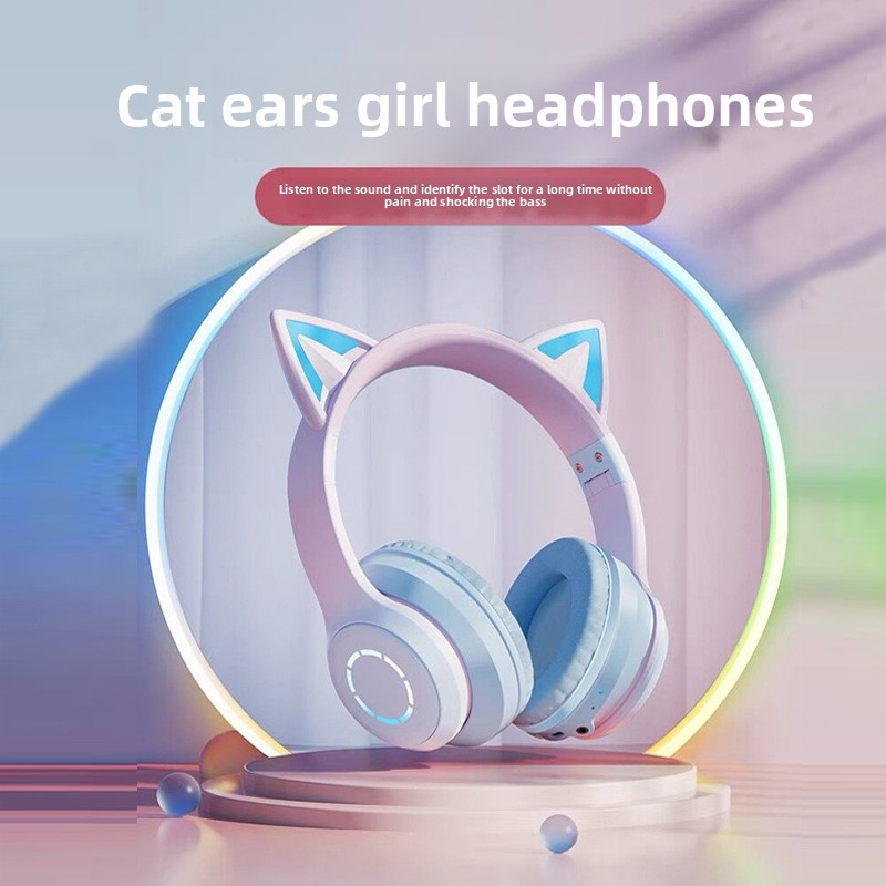 Yeni Çok Satan RGB Baş Üstü Bl - Cat Ear Bluetooth Headset Led incelemesi ve fiyatı