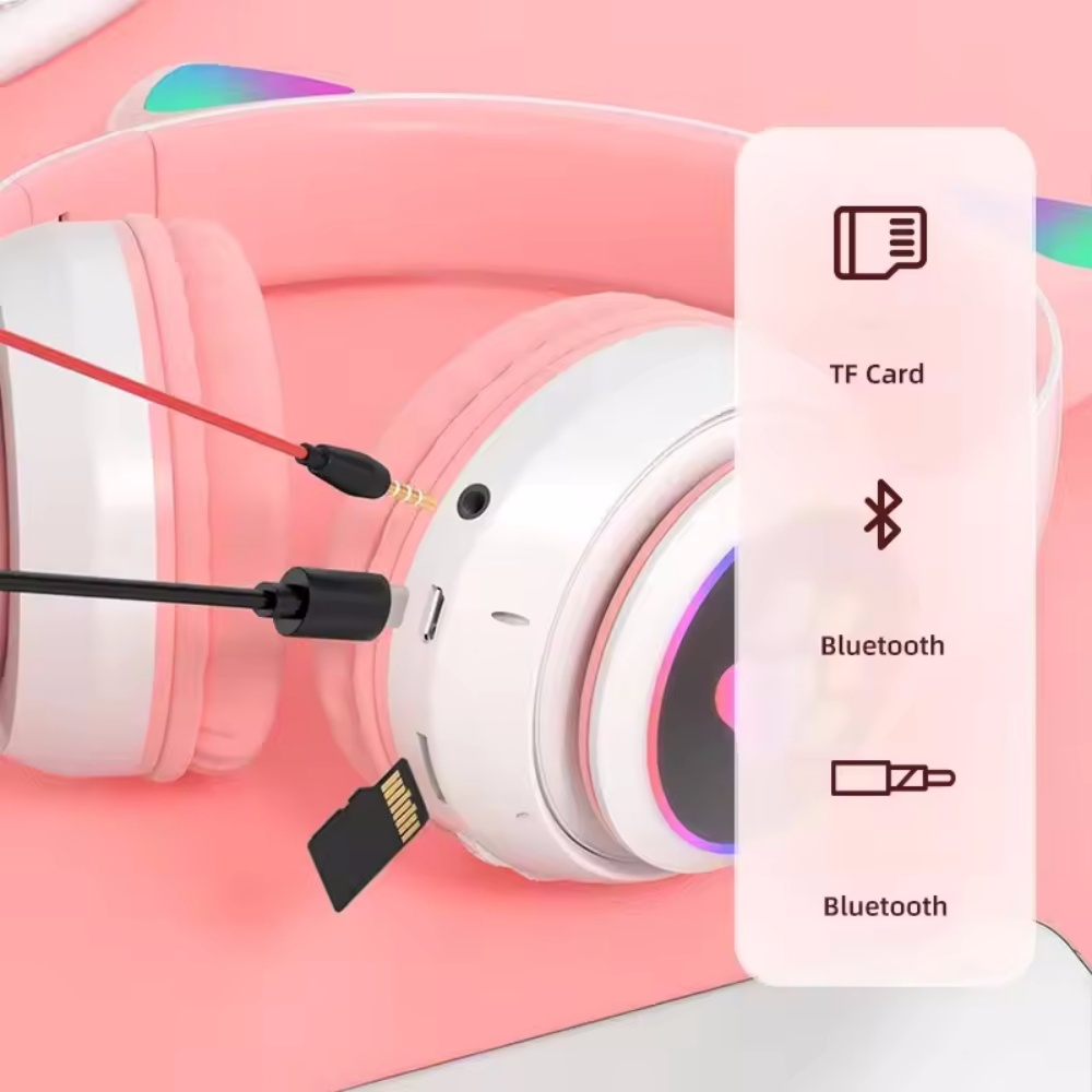 Sevimli Kedi Kulaklı Bluetooth - Cat Ear Bluetooth Headset Led incelemesi ve fiyatı