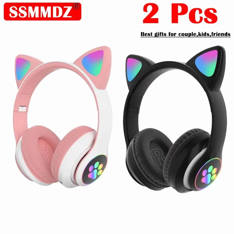 2 adet kablosuz kulaklık Bluet - Cat Ear Bluetooth Headset Led incelemesi ve fiyatı