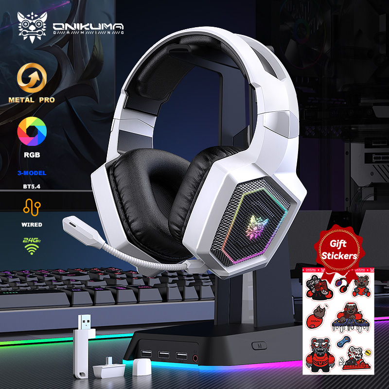 ONIKUMA 2.4 GHz Kablosuz Oyun  - Gaming Headset With Mic Rgb incelemesi ve fiyatı