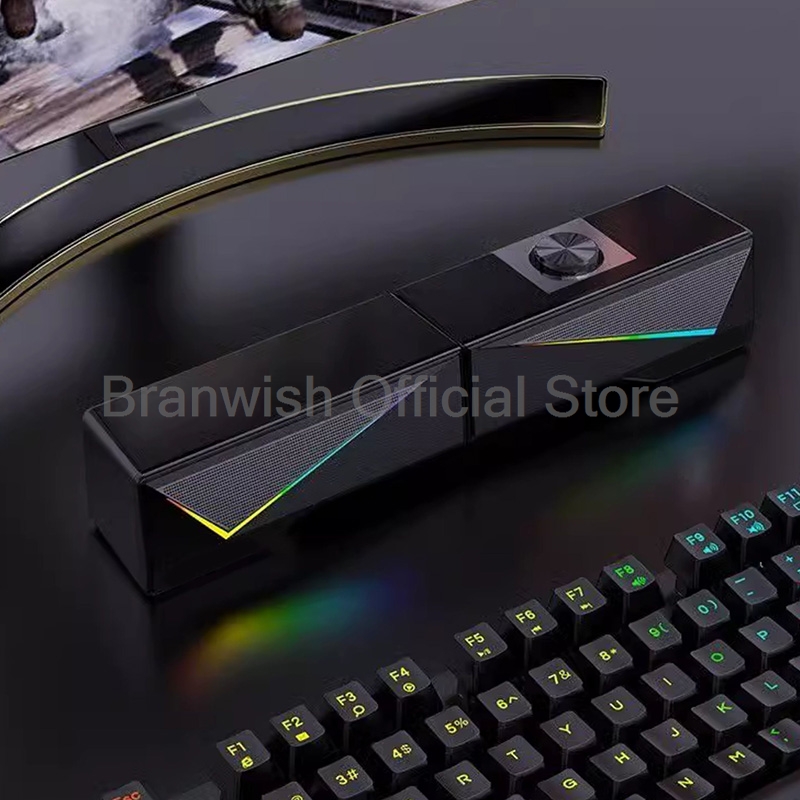 RGB Oyun Soundbar Ayrılabilir  - Rgb Computer Soundbar For Pc incelemesi ve fiyatı