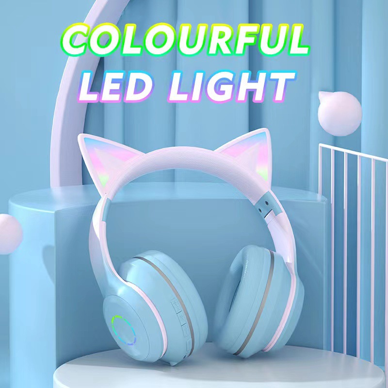 Yeni Çok Satan Baş Üstü Blueto - Cat Ear Bluetooth Headset Led incelemesi ve fiyatı