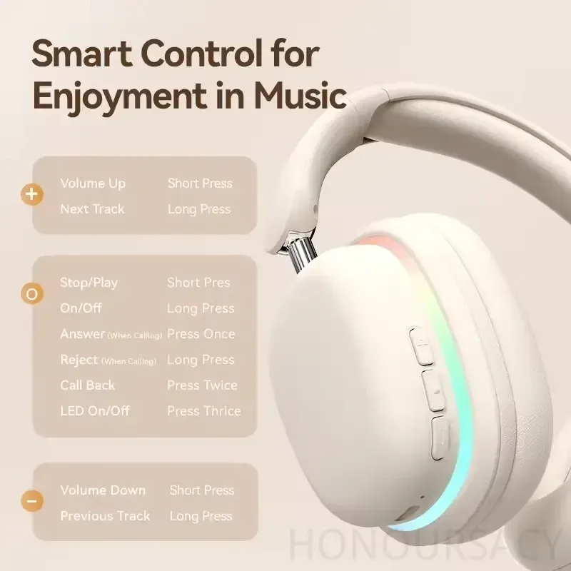 HIFI Stereo Kablosuz Bluetooth - Gaming Headset With Mic Rgb incelemesi ve fiyatı